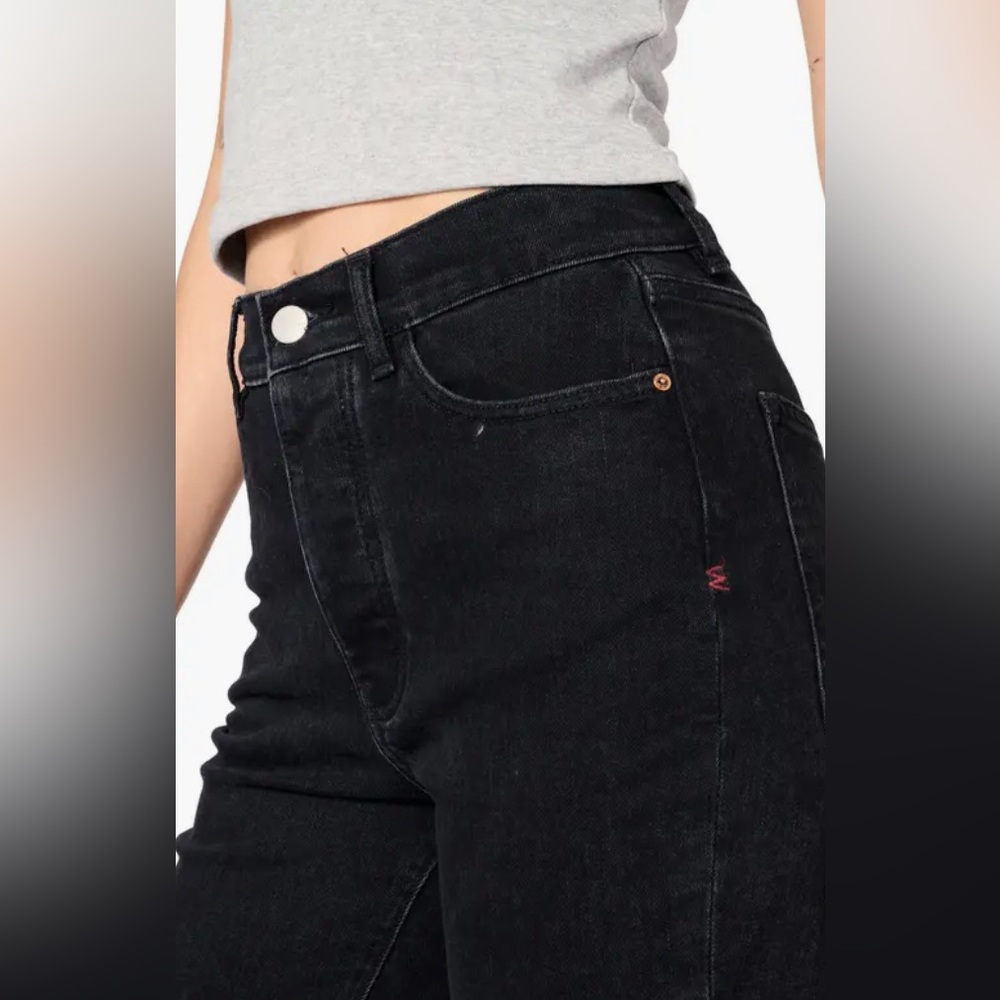 NWT - Warp + Weft Straight Leg Jeans in Dark Wash Size 28 - Picture 2 of 13